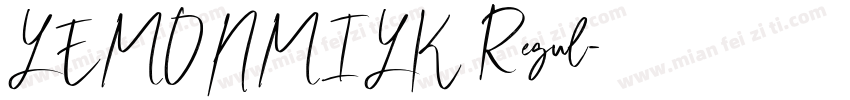 LEMONMILK Regul字体转换